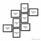 Set of 8 Collage Photo Frames (8 Pcs-8X10 Inch), Black