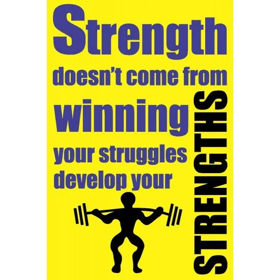 Strength & Winning - Motivational Poster