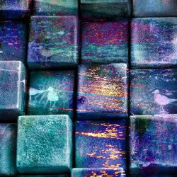 Coloured Cubes Poster