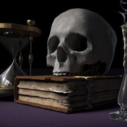 Funky - Skull On Book