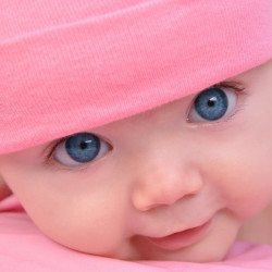 Child's Love - Baby In Pink Hat Child's Love - Baby In Pink Hat