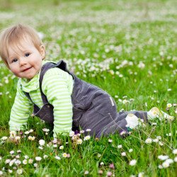 Child's Love - Smiling Baby In A Park Child's Love - Smiling Baby In A Park