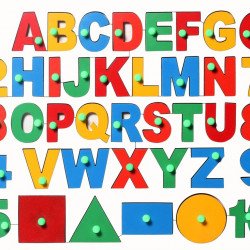Children's Learning Complete Alphabets, Numbers And Blocks Children's Learning Complete Alphabets, Numbers And Blocks