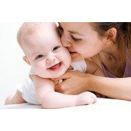 Child's Love - Mother Kissing Her Baby Child's Love - Mother Kissing Her Baby