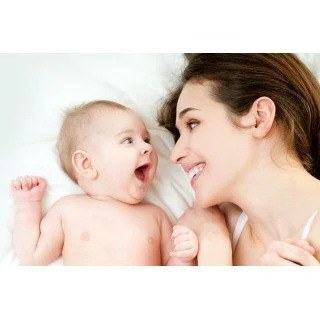 Child's Love Mom With Baby