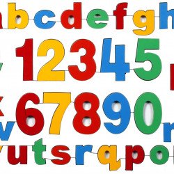 English Alpphabets And Numbers Chart