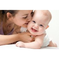 Child's Love - Mummy Kissing Her Baby Child's Love - Mummy Kissing Her Baby