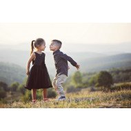 Child's Love - Two Playing Friends Child's Love - Two Playing Friends