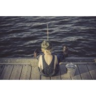 Child's Love - Little Boy Fishing