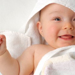 Child's Love - Cute Baby In A White Towel Child's Love - Cute Baby In A White Towel