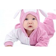 Child's Love - Cute Baby In Pink & White Child's Love - Cute Baby In Pink & White