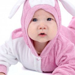 Child's Love - Cute Baby In Pink & White Child's Love - Cute Baby In Pink & White