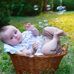 Child's Love - Cute Baby In A Bucket Child's Love - Cute Baby In A Bucket