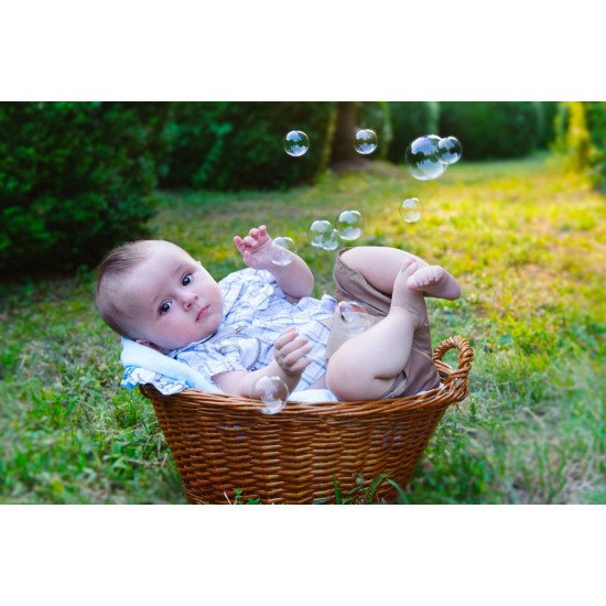 Child's Love - Cute Baby In A Bucket