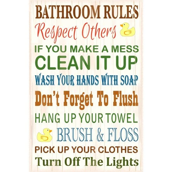 Bathroom Rules