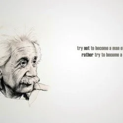 Albert Einstein Motivational Quote 2