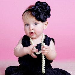 Child's Love -  Cute Little Girl In Black Dress Child's Love -  Cute Little Girl In Black Dress