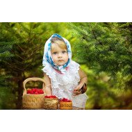 Child's Love - Cute Girl With Berries Child's Love - Cute Girl With Berries