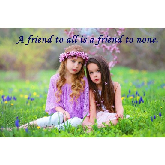 A Friend Of All Is A Friend To None