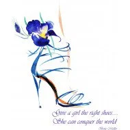 Give A Girl The Right Shoes Motivational Quote