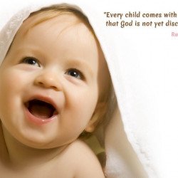 Child's Love - Cute Boy With Motivation Quote Child's Love - Cute Boy With Motivation Quote