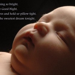 Child's Love - Sleeping Baby With Motivation Quote Child's Love - Sleeping Baby With Motivation Quote