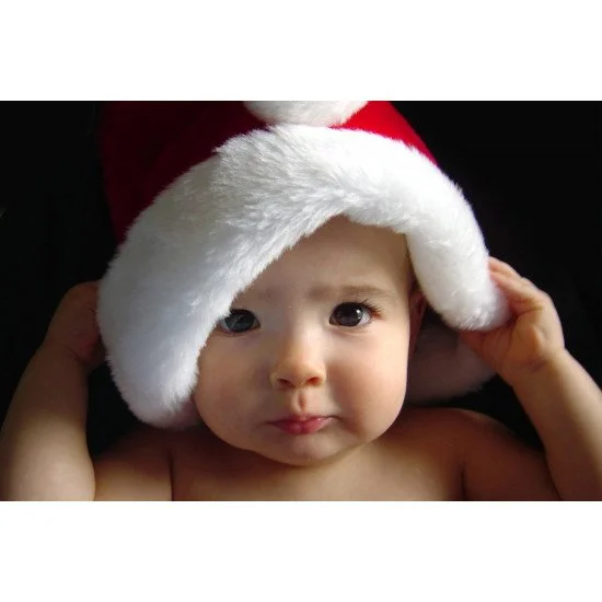 Child's Love - Christmas Hat Baby