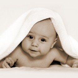 Cute Baby In A Towel