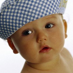 Cute Baby In A Sailor's Hat Cute Baby In A Sailor's Hat