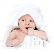 Cute Baby In A White Towel Cute Baby In A White Towel