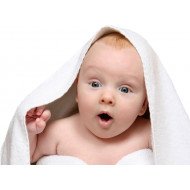 Cute Baby In A White Towel 2 Cute Baby In A White Towel 2