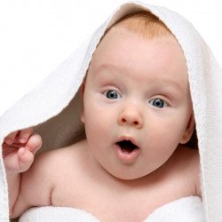 Cute Baby In A White Towel 2