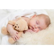 Cute Baby Sleeping With Teddy 2 Cute Baby Sleeping With Teddy 2