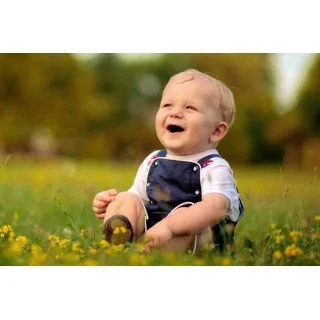cute laughing baby boy