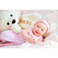 Child's Love - Smiling Baby With Teddy 2 Child's Love - Smiling Baby With Teddy 2
