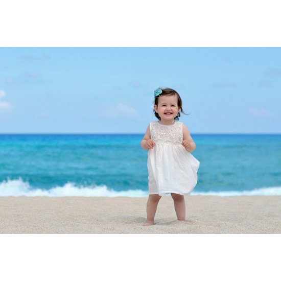 Child's Love - Smiling Girl On The Sea Shore