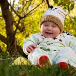 Child's Love - Smiling Baby In The Garden Child's Love - Smiling Baby In The Garden