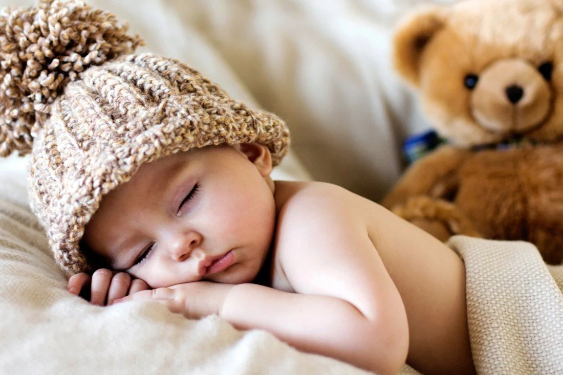 Child s Love Sleeping With Teddy Bear