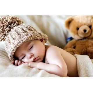 Baby sleeping 2024 teddy bear