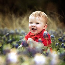 Child's Love - Cute Baby In The Garden Child's Love - Cute Baby In The Garden