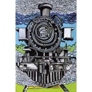 Vintage Train Painting Vintage Train Painting