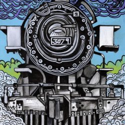 Vintage Train Painting Vintage Train Painting