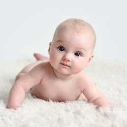Child's Love - Cute Baby On A White Fur Child's Love - Cute Baby On A White Fur
