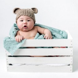 Child's Love - Cute Baby In A White Bucket Child's Love - Cute Baby In A White Bucket