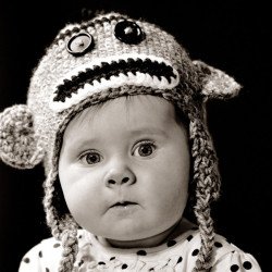 Child's Love -  Cute Baby B&W Child's Love -  Cute Baby B&W