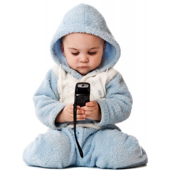 Child's Love -  Cute Baby Playing With Smartphone