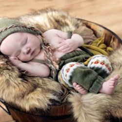 Child's Love - Cute Baby In A Basket Child's Love - Cute Baby In A Basket