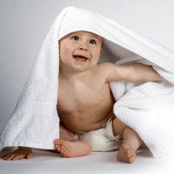 Child's Love - Cute Baby Playing With Towel Child's Love - Cute Baby Playing With Towel