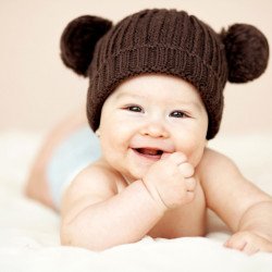 Child's Love - Cute Baby With Bear Hat Child's Love - Cute Baby With Bear Hat