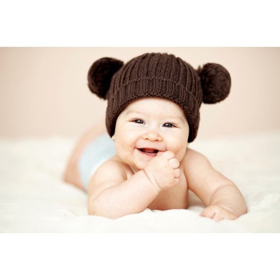 Child's Love - Cute Baby With Bear Hat
